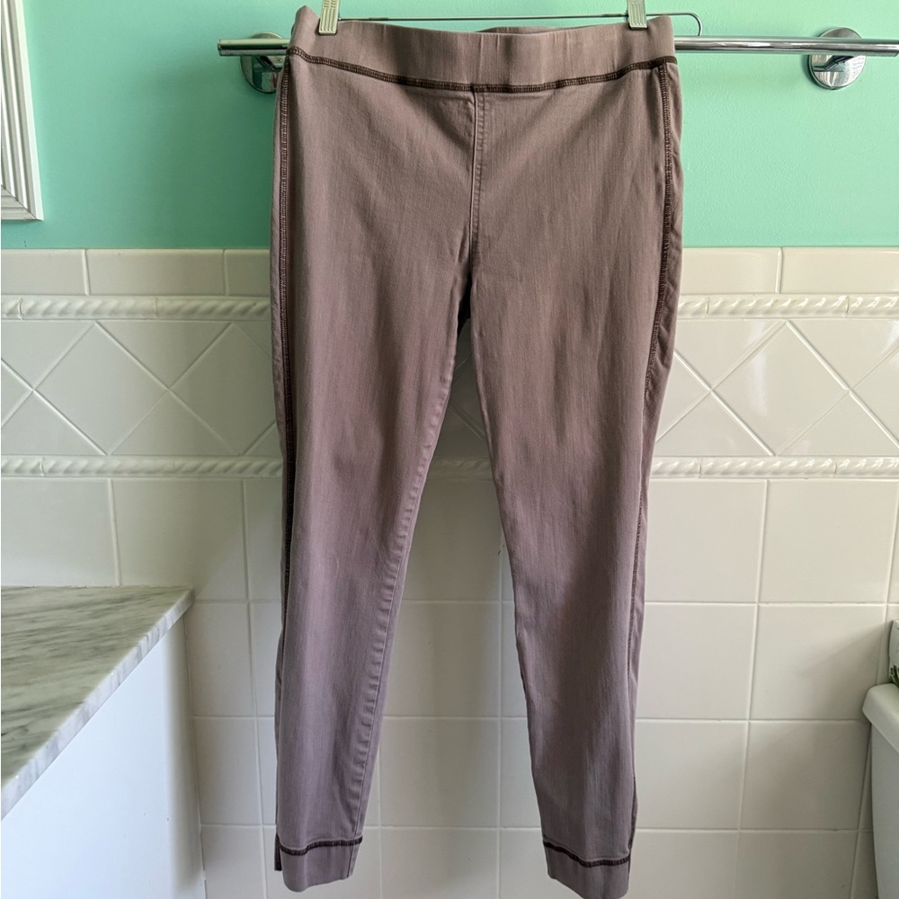 Tory Burch Taupe Gravel color Leggings